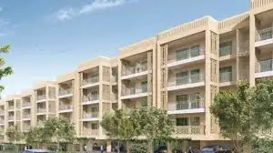 Exterior view of low-rise residential floor buildings at The Valley Orchard by DLF Panchkula